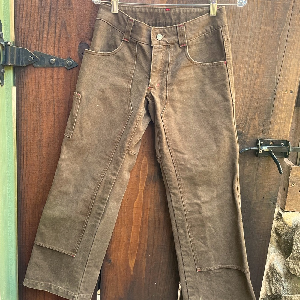 Chocolate Brown Red Ants Pants Work Pants